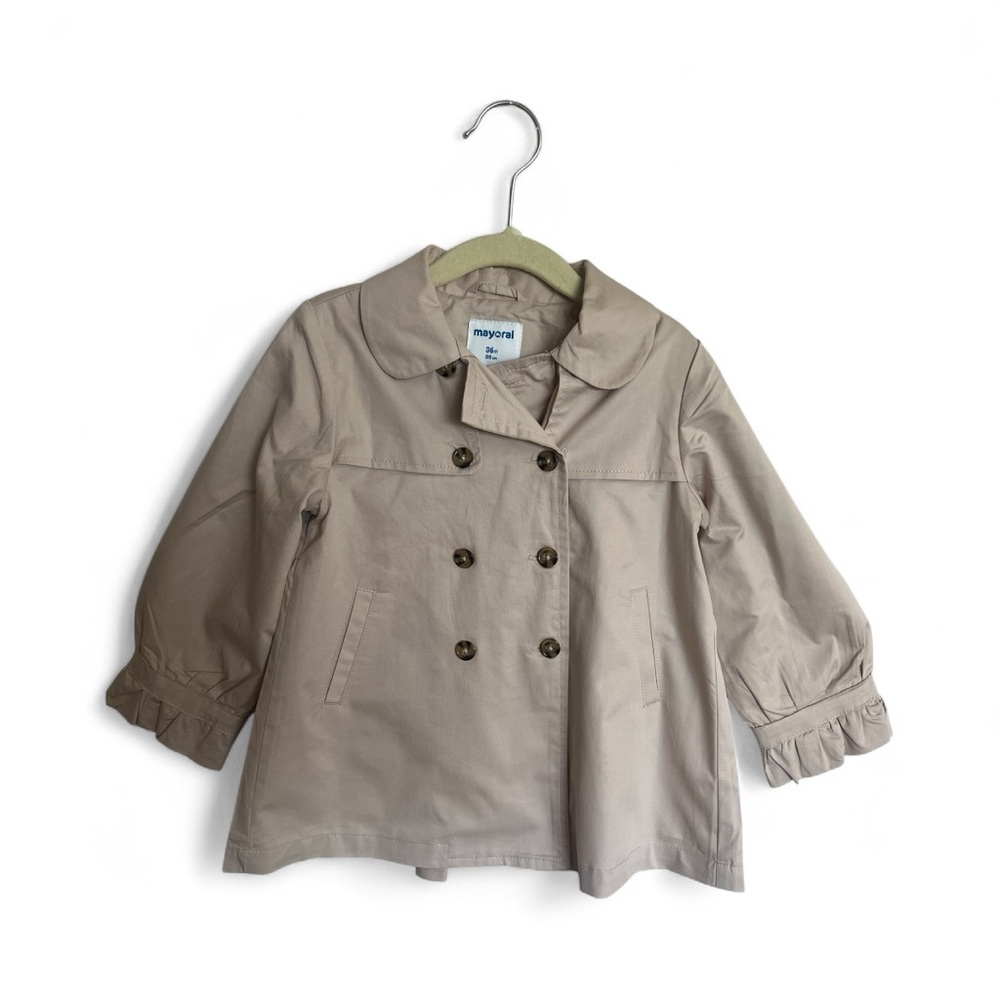 Mayoral Light Tan Double-Breasted Jacket